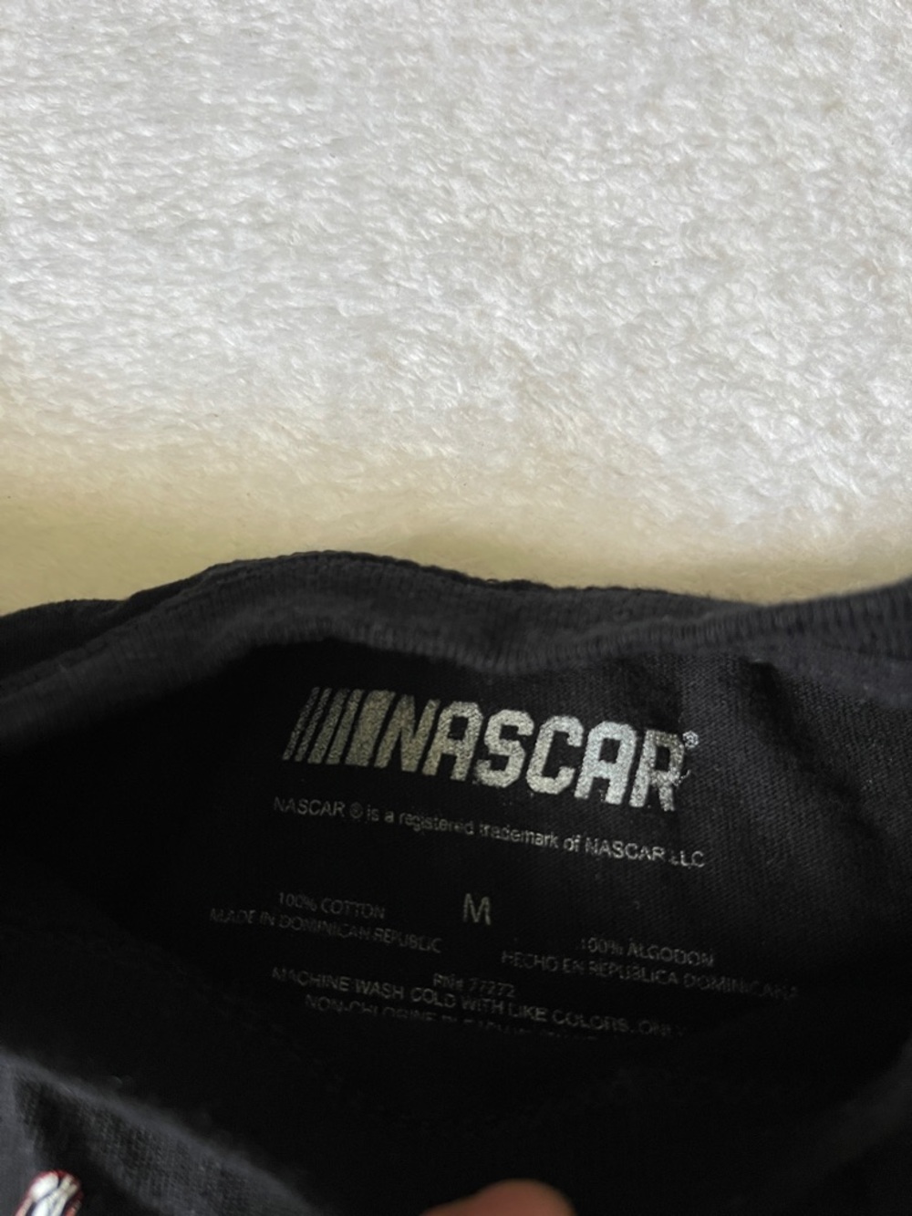 Nascar Dale Earnhardt Black Graphic Tee with Yellow & Red Accents - Picture 2 of 4